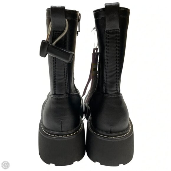 Wild Fable Womens Logan Lug Combat Boots Memory Foam Insole Blk Multiple Sizes 7 - Picture 2 of 3